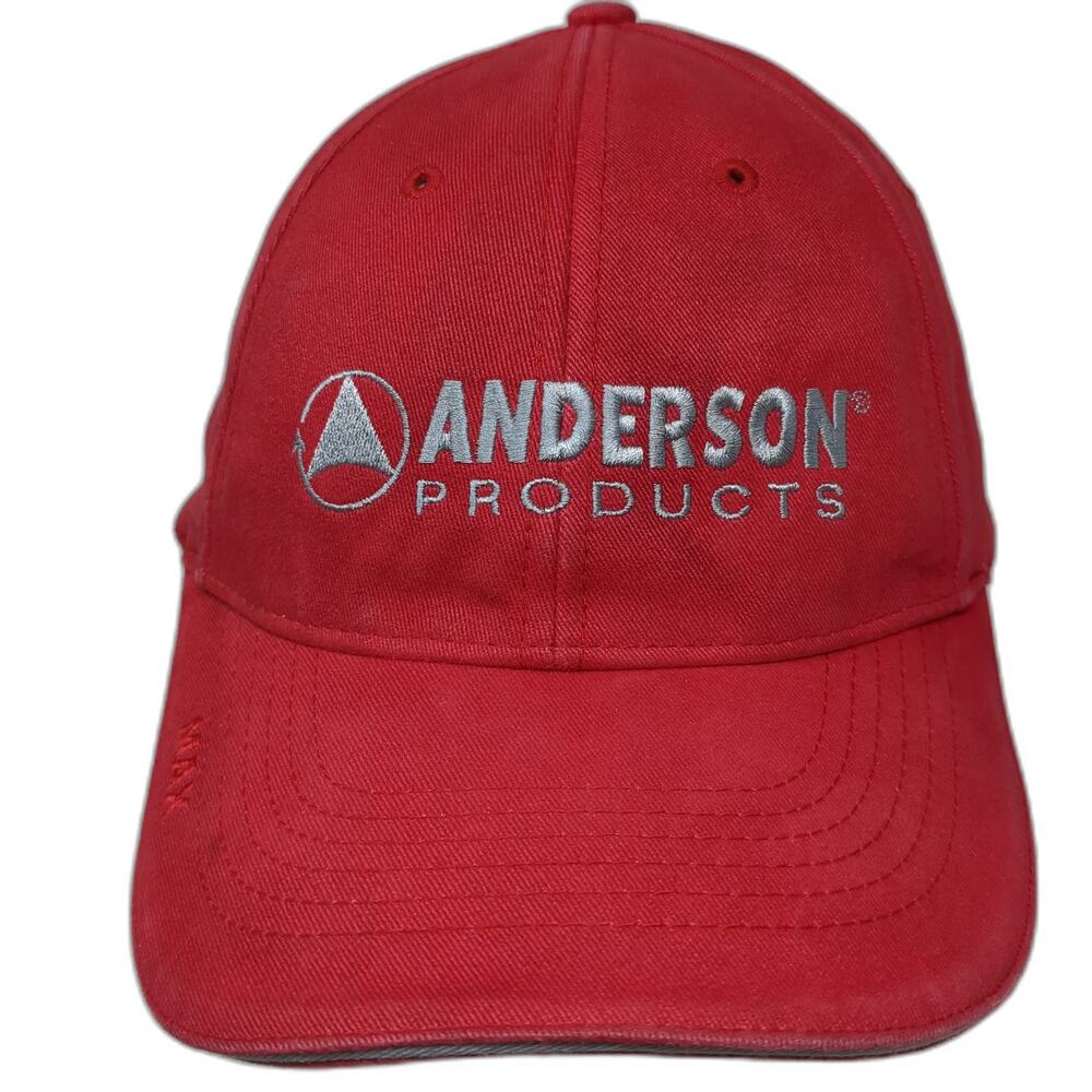 Triple Crown Baseball Cap Red One Size Anderson Products Work Strapback Hat
